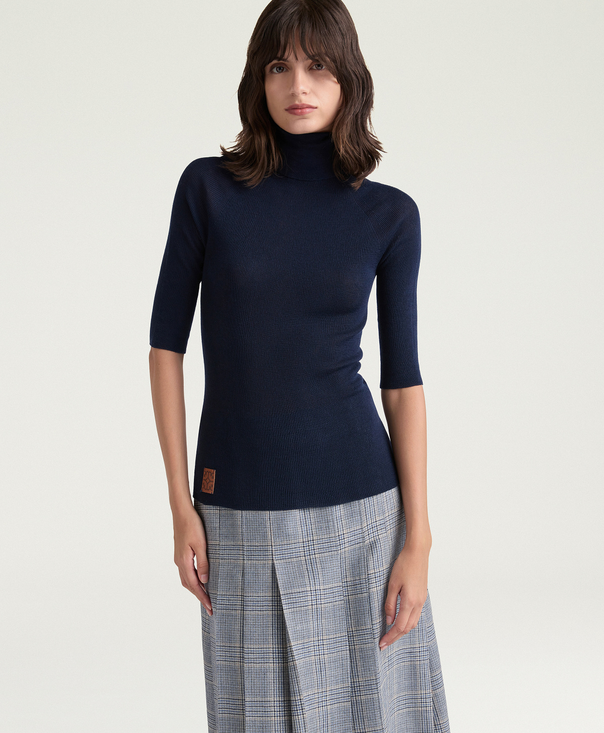HARDY SWEATER IN MERINO WOOL - NIGHT BLUE - Momonì