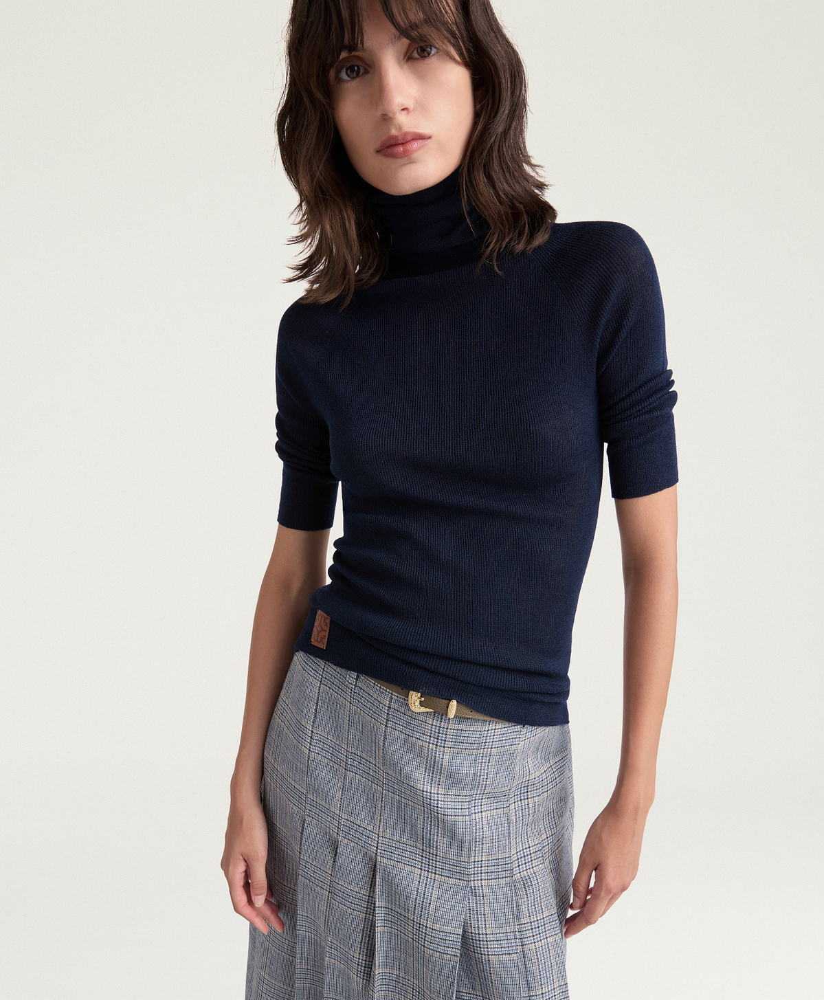 HARDY SWEATER IN MERINO WOOL - NIGHT BLUE - Momonì
