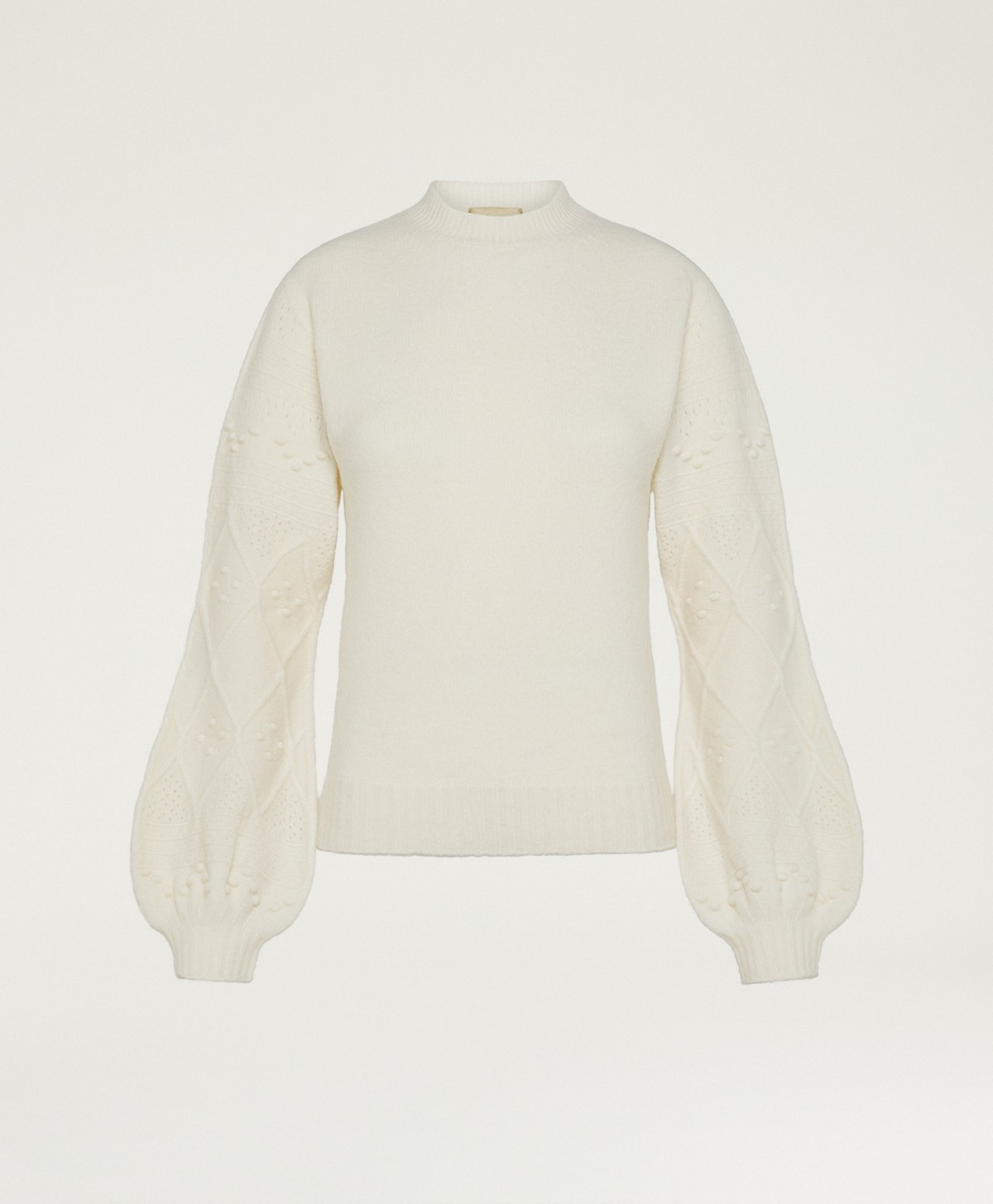 RICHARD SWEATER IN FLEECE-EFFECT WOOL - CREAM - Clothing - Momonì