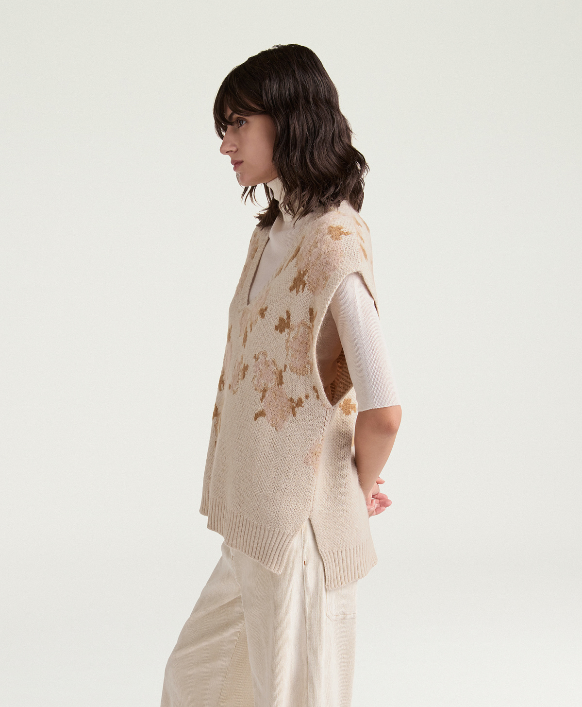 GILET POPPY IN JAQUARD - MULTICOLOR CIPRIA - Momonì