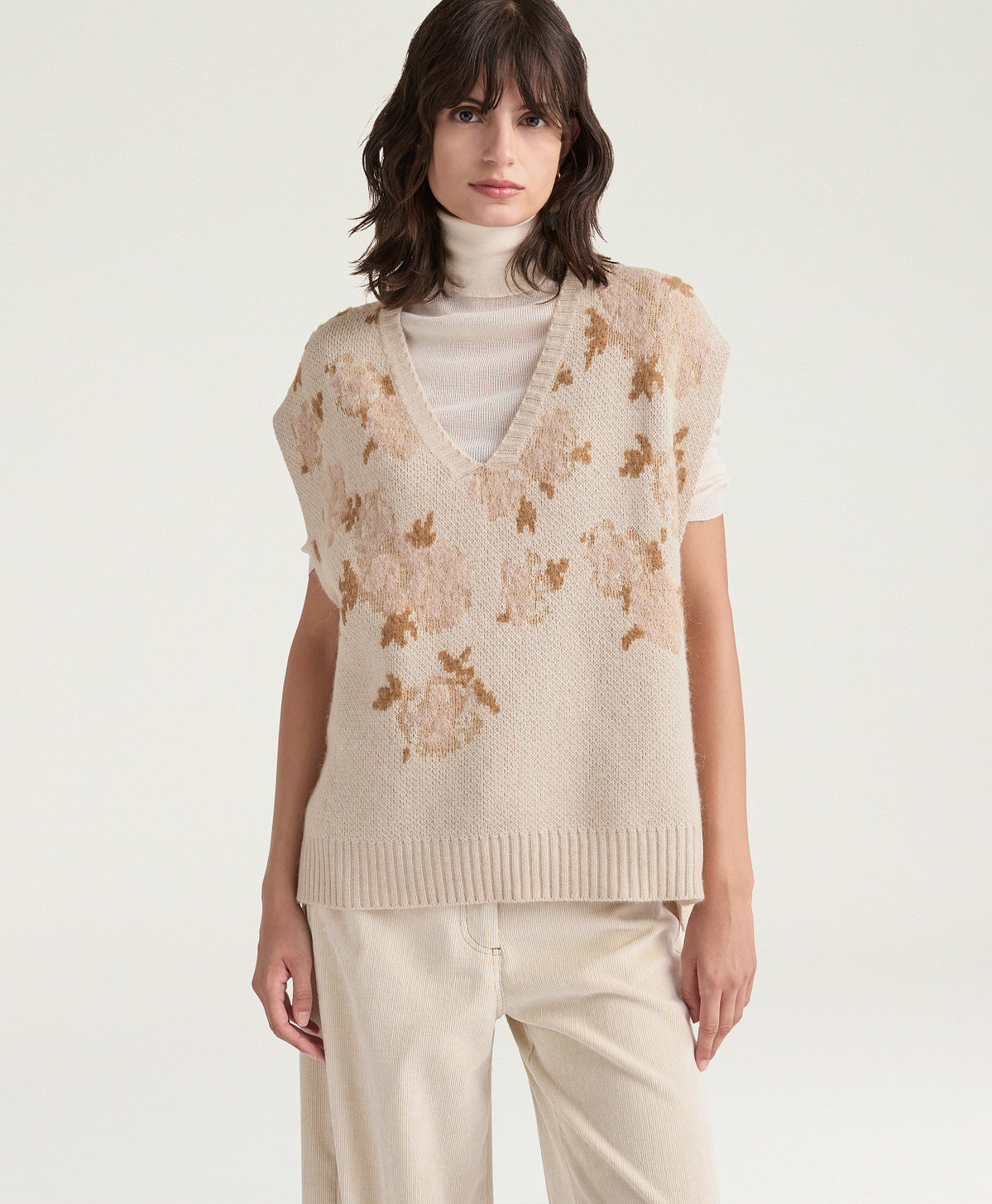 GILET POPPY IN JAQUARD - MULTICOLOR CIPRIA - Momonì
