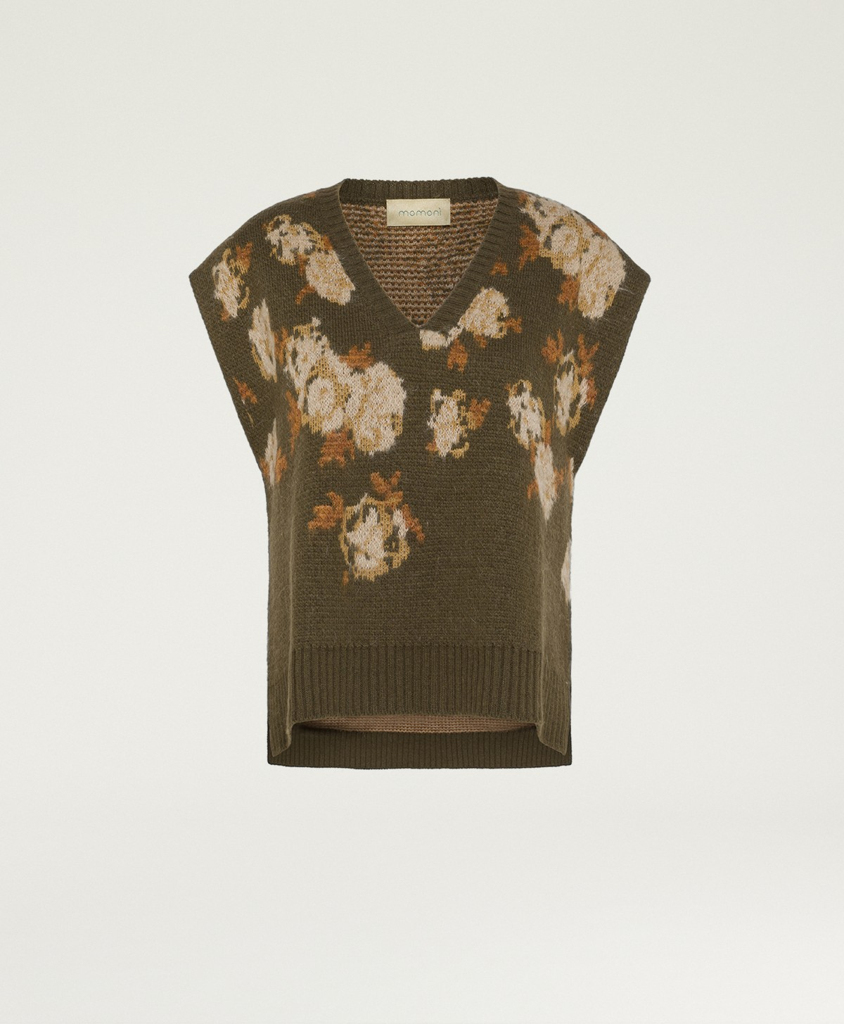 GILET POPPY EN JACQUARD - MULTICOLORE VERT - Momonì