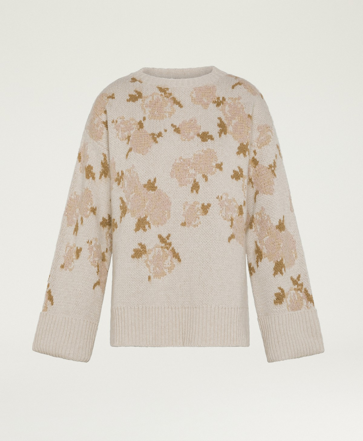 PRINCE SWEATER IN JACQUARD - POWDER PINK MULTICOLOR - Clothing - Momonì
