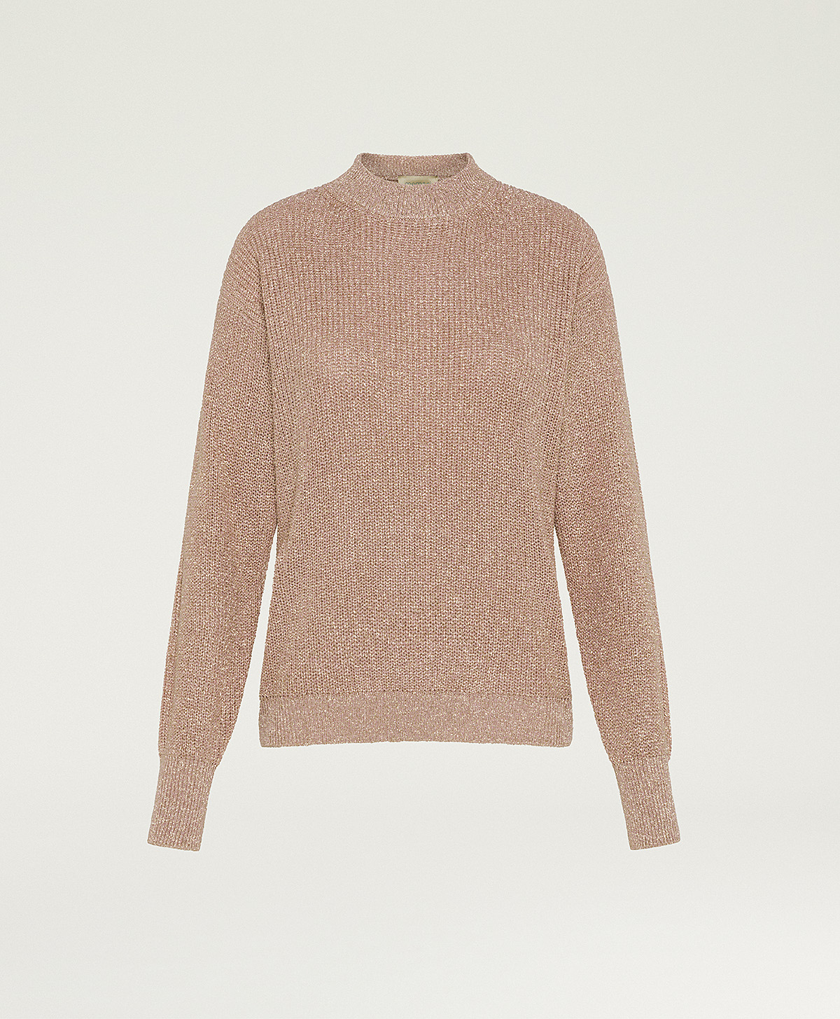 WINDSOR SWEATER IN LUREX VISCOSE - PINK - Momonì