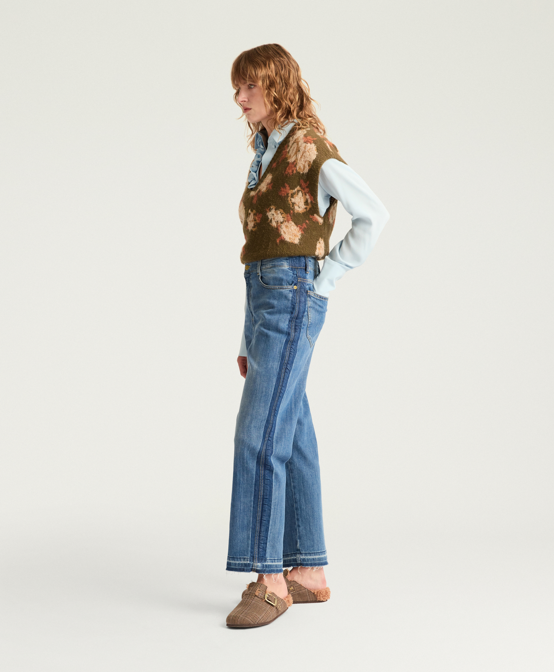 AIDAN PANTS IN 10 0Z INDIGIO DENIM - BLUE JEANS - Momonì