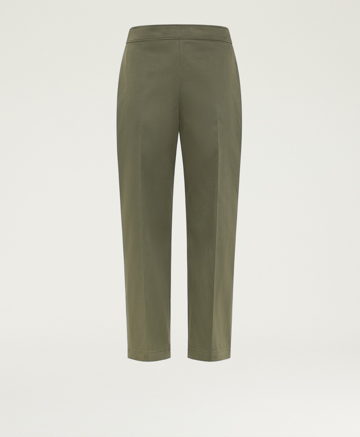 ANDREW PANTS IN STRETCH GABARDINE - OLIVE GREEN - Momonì