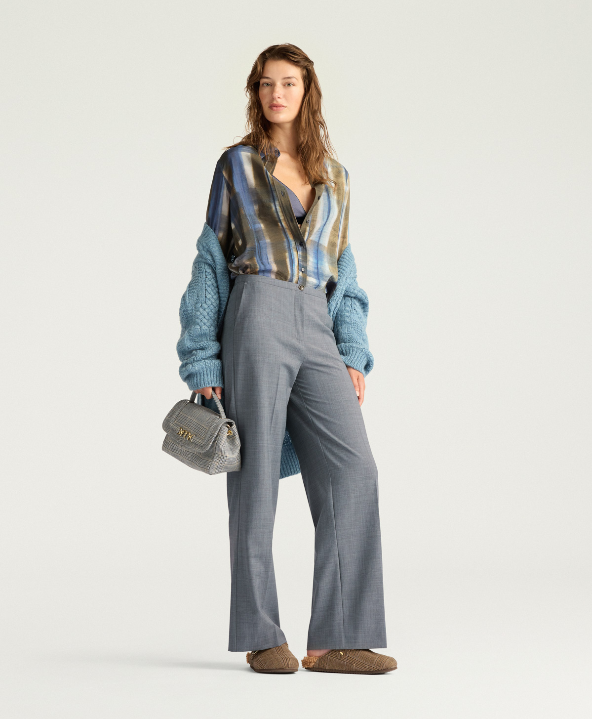 JAMES PANTS IN BI-STRETCH COOL WOOL - GRAY - Momonì