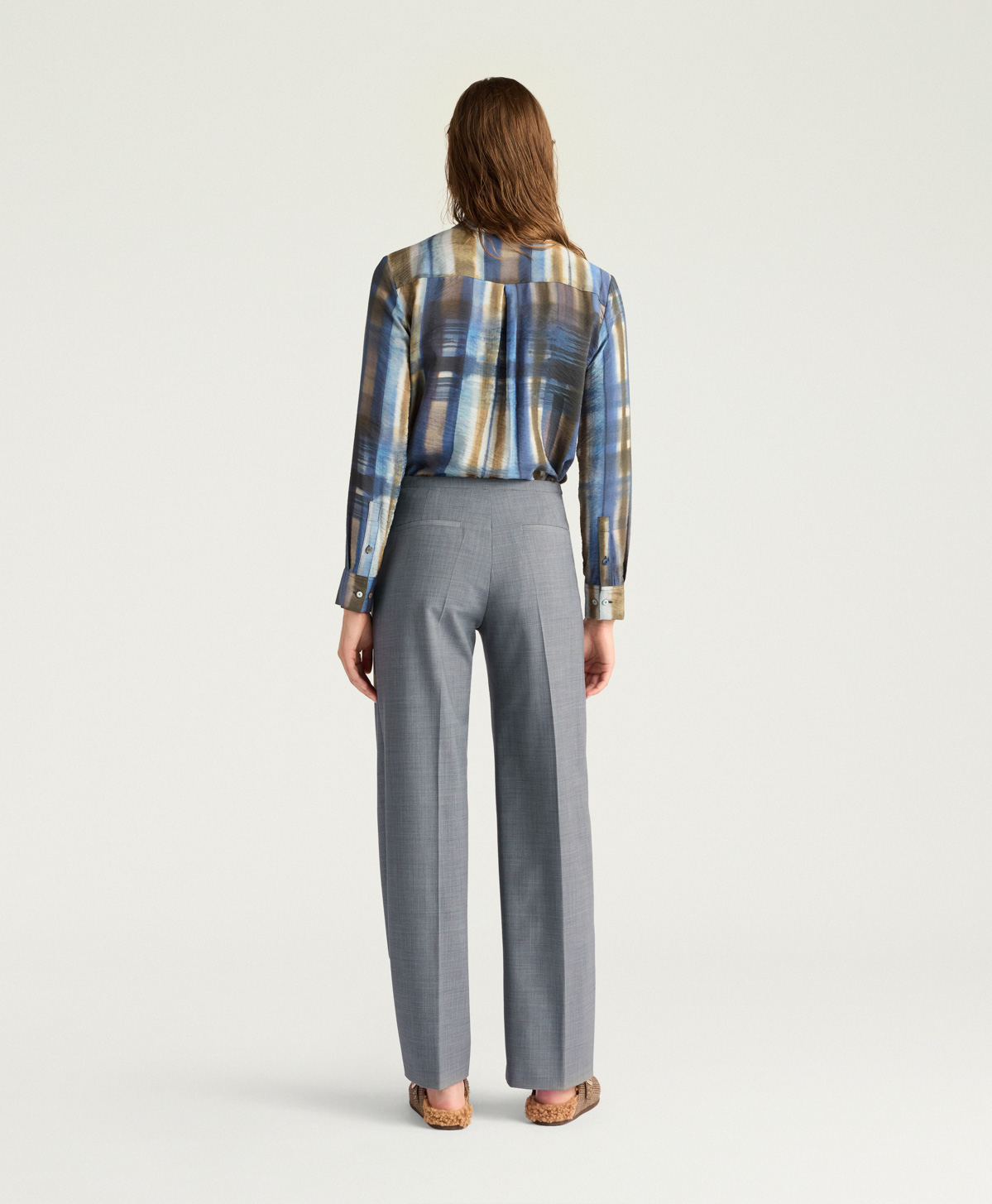 JAMES PANTS IN BI-STRETCH COOL WOOL - GRAY - Momonì