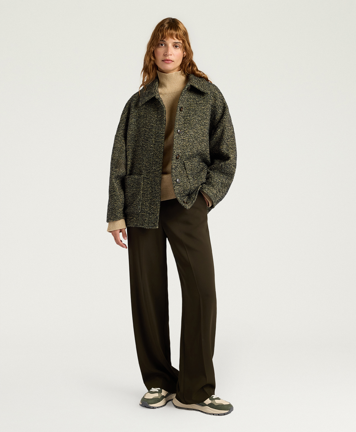 PANTALONES PHILIP DE CADY VISCOSA STRETCH - VERDE OSCURO - Momonì