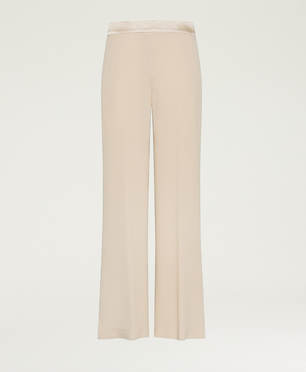 ALBERT PANTS IN ENVERS SATIN - CHAMPAGNE - Clothing - Momonì