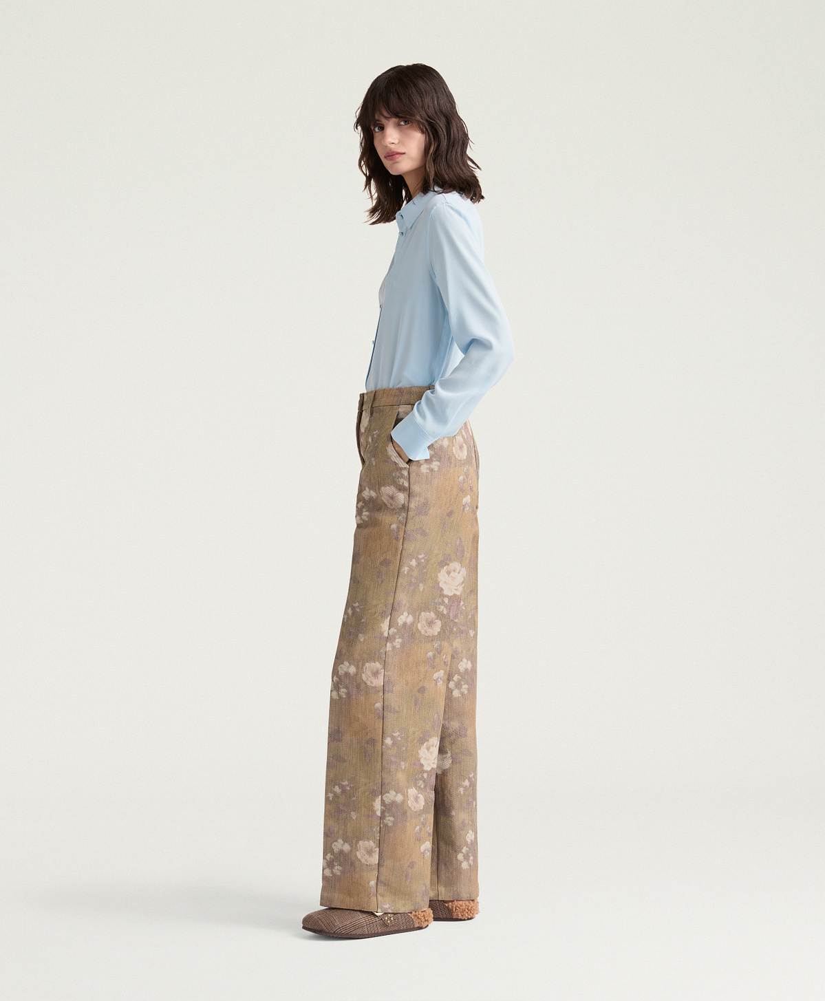 MILTON PANTS IN CHINÈ JACQUARD BULL - CORD MULTICOLOR - Momonì
