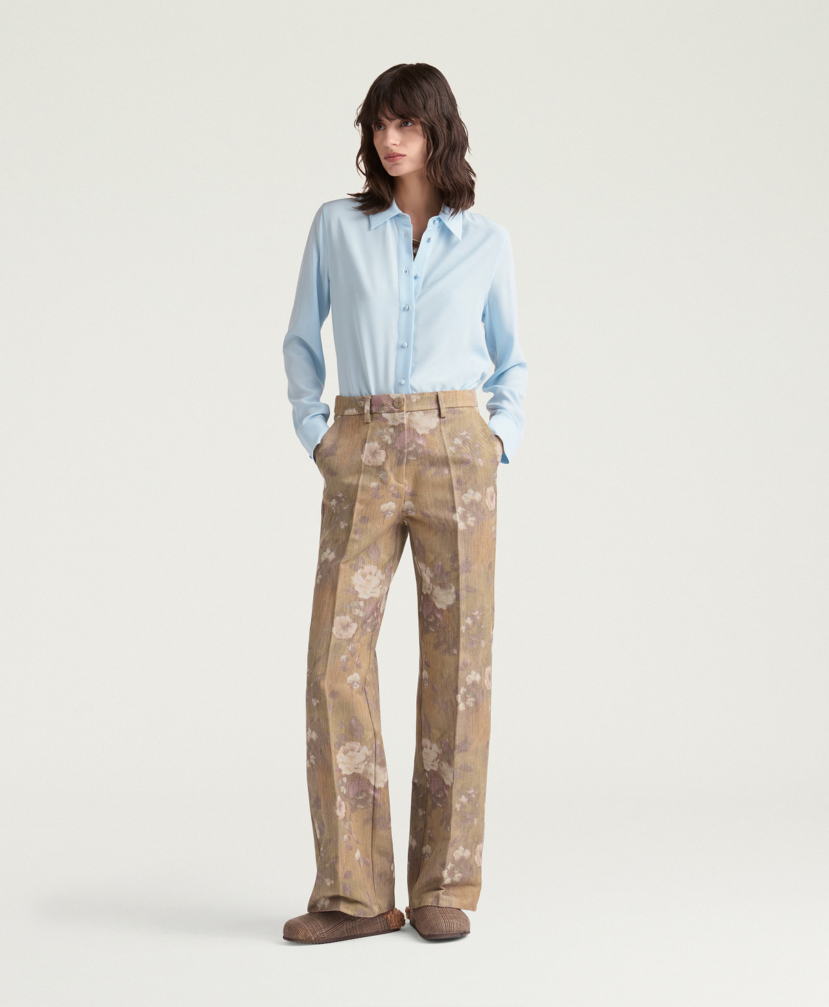 MILTON PANTS IN CHINÈ JACQUARD BULL - CORD MULTICOLOR - Momonì