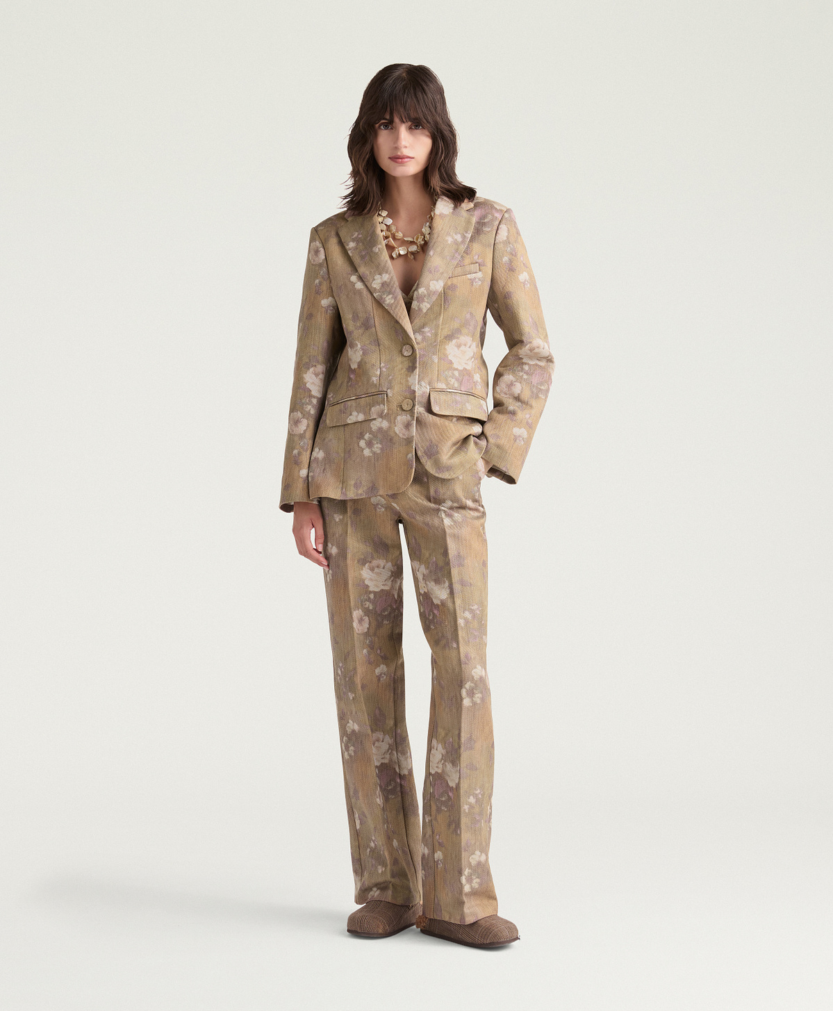 MILTON PANTS IN CHINÈ JACQUARD BULL - CORD MULTICOLOR - Momonì