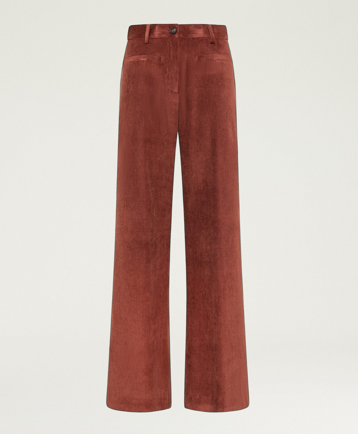 GEORGE PANTS IN STRETCH CORDUROY - EARTH BROWN - Clothing - Momonì