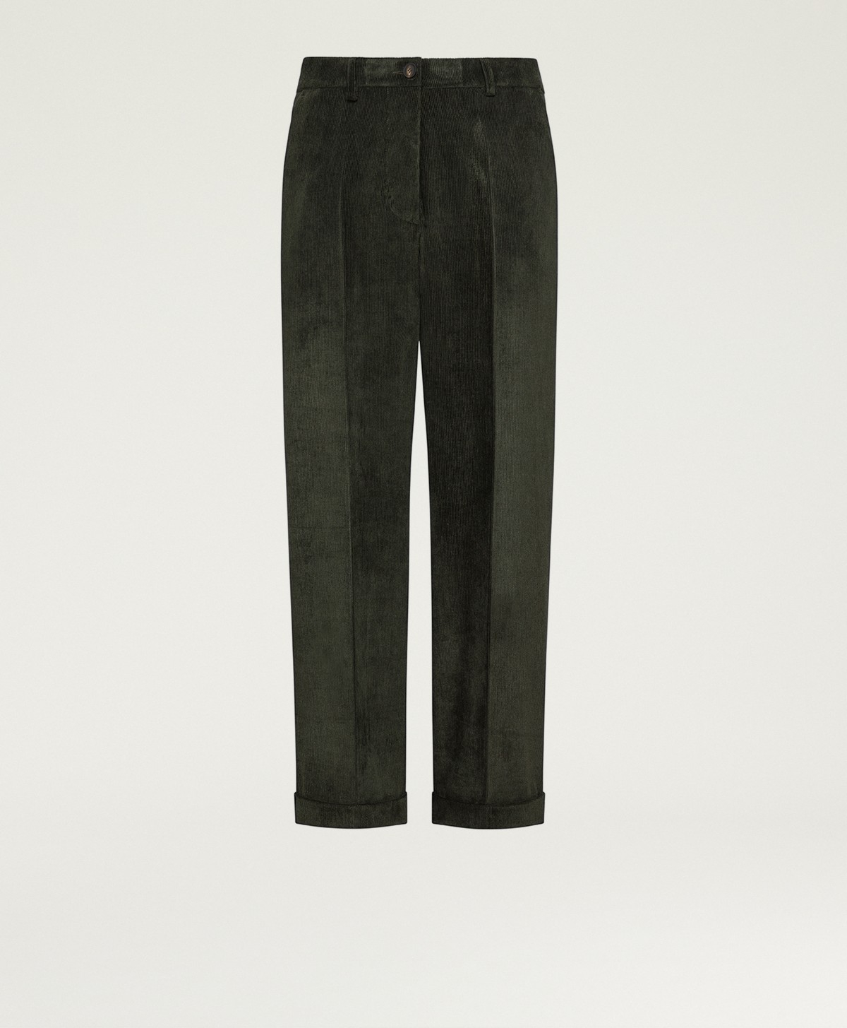 DANGO PANTS IN STRETCH CORDUROY - DARK GREEN - Momonì