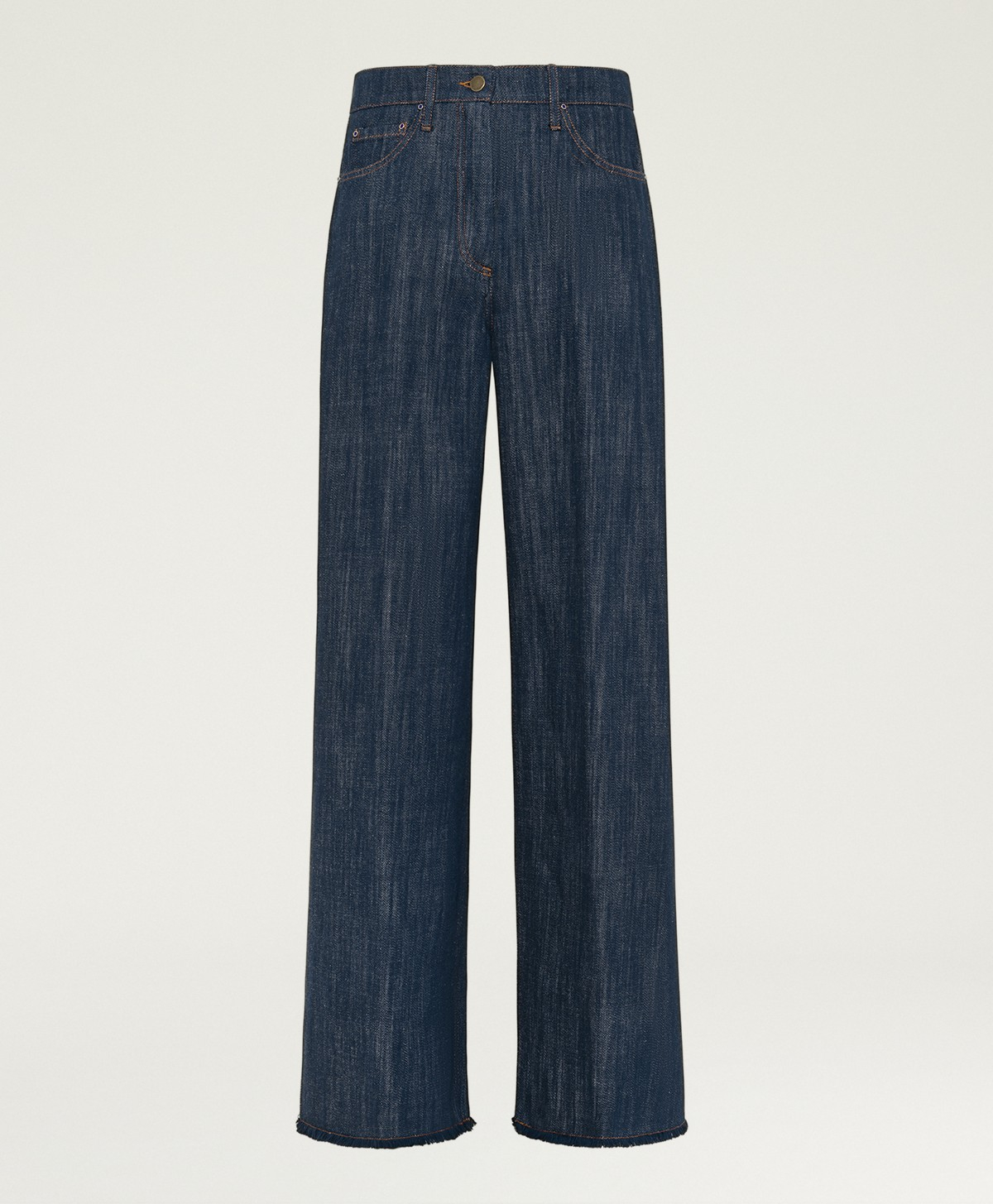 AOKI PANTS IN YARN DYED DENIM - BLUE JEANS - Clothing - Momonì