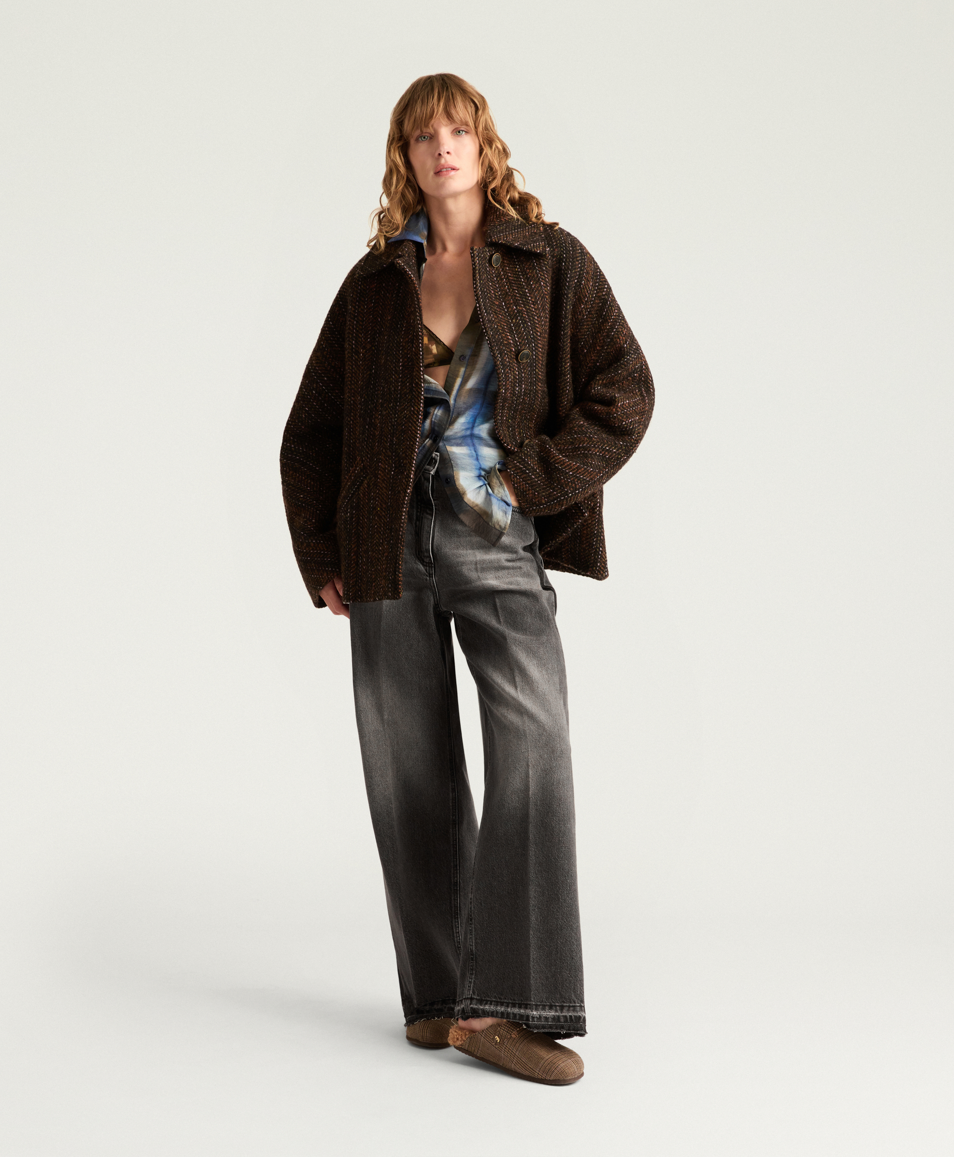 AOKI PANTS IN 12 OZ BLACK DENIM - BLACK - Momonì