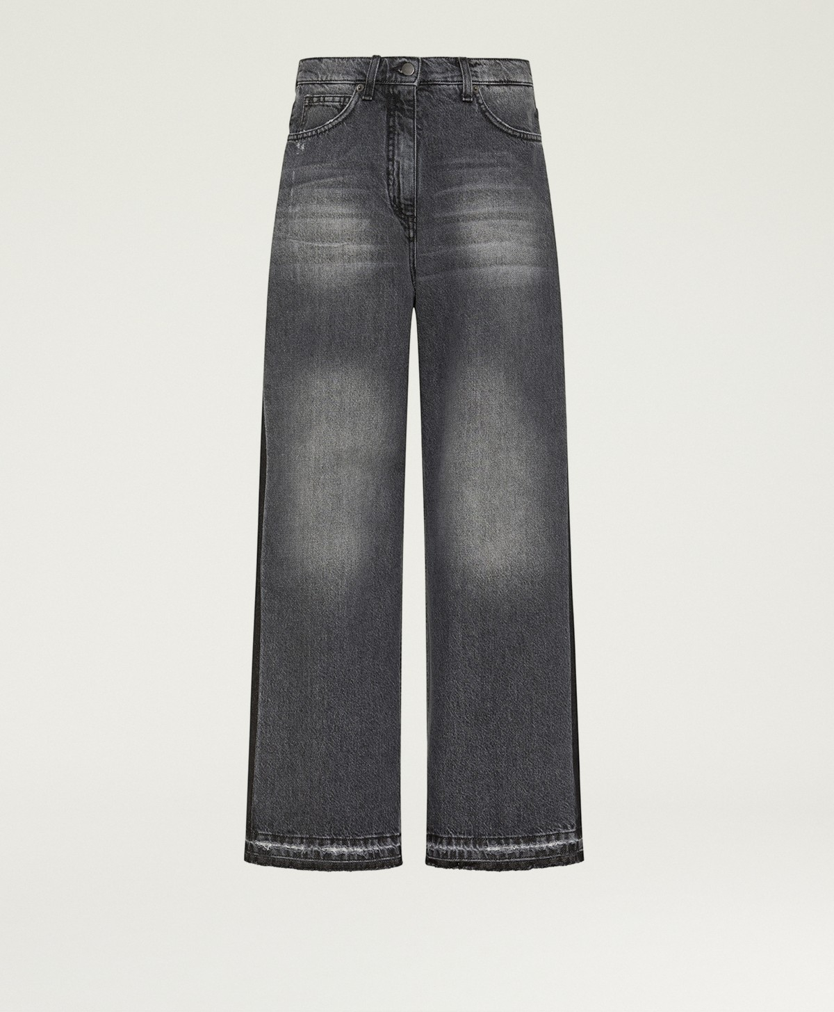 AOKI PANTS IN 12 OZ BLACK DENIM - BLACK - Momonì