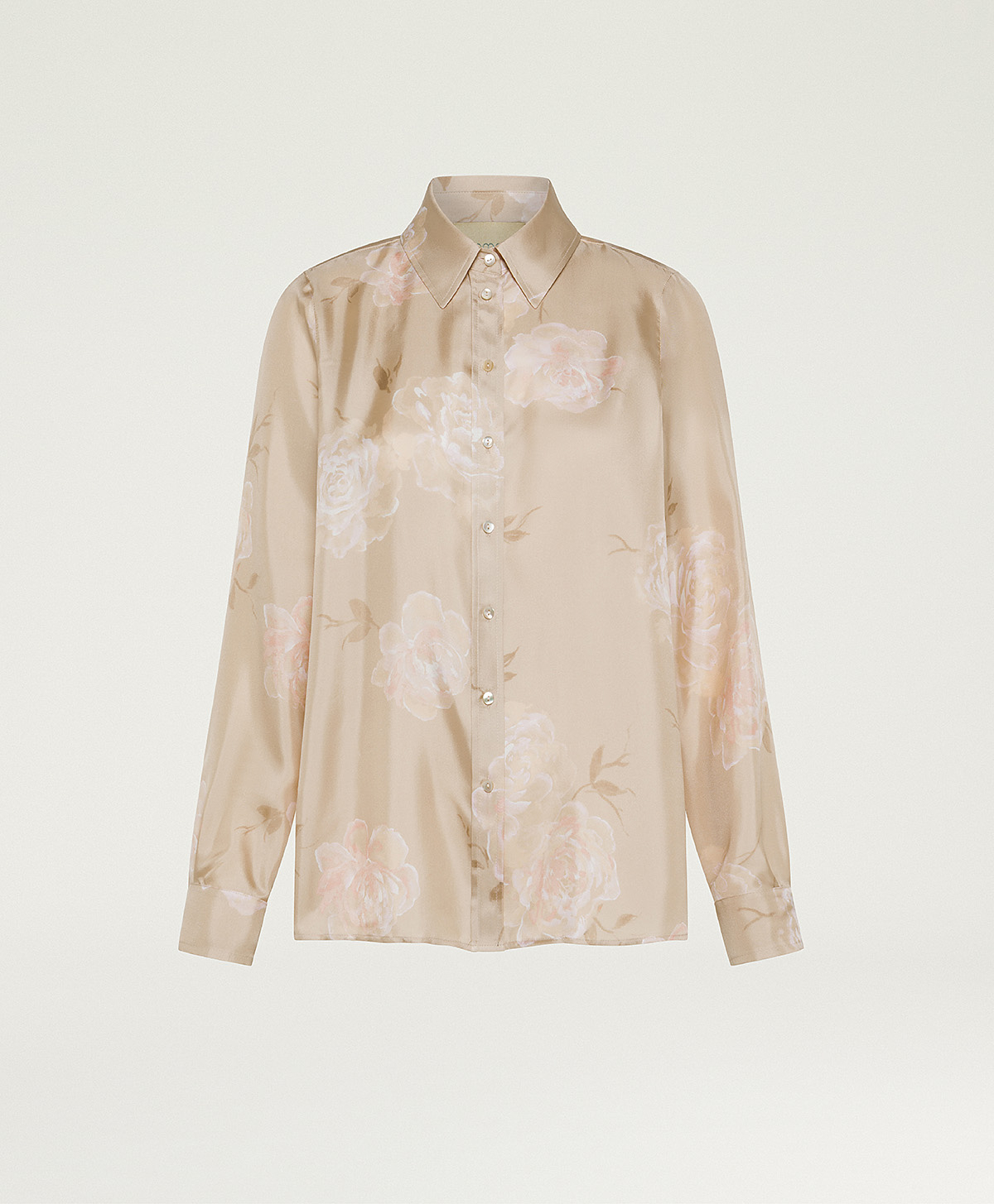ARLES SHIRT IN PRINTED SILK TWILL - ROSE MULTICOLOR - Clothing - Momonì