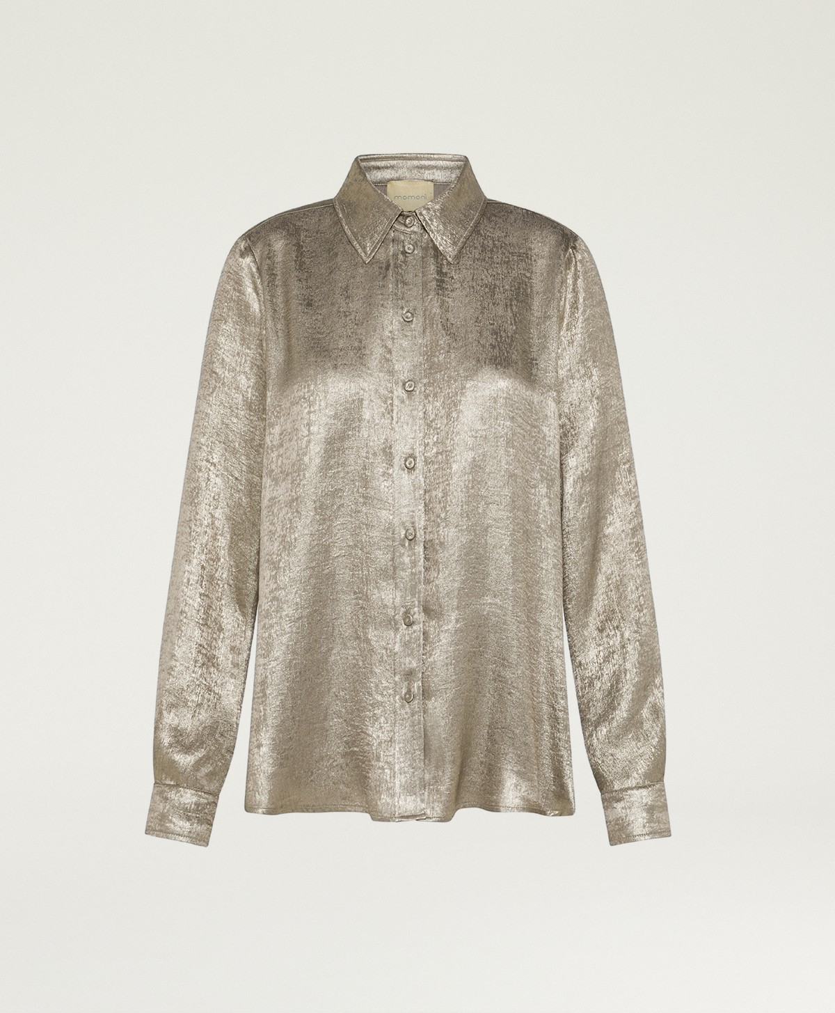 ARLES SHIRT IN FLUID LAMINATE - GOLD - Momonì