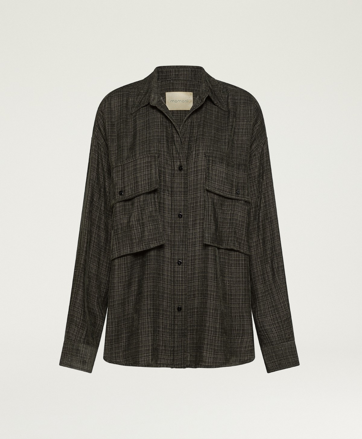 CAMISA PITANGA DE MICROPANA TEXTURIZADA - BOSQUE - Momonì