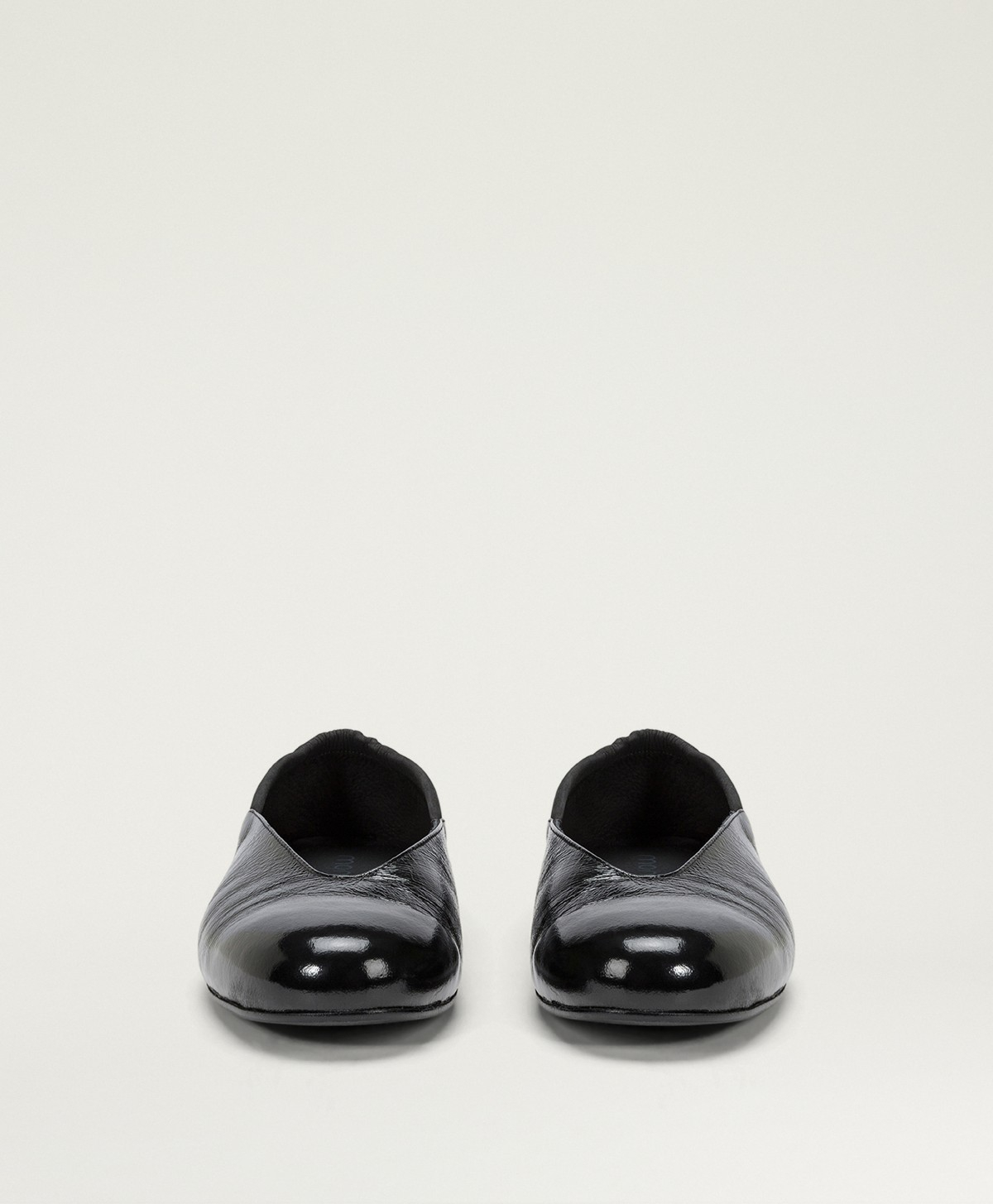 COWSLIP SHOES IN BI-MATERIAL LEATHER - BLACK - Momonì