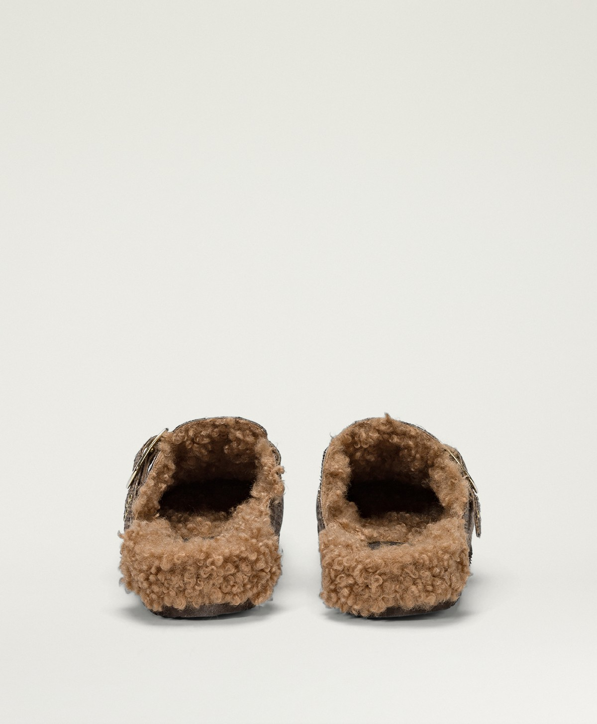 ZAPATO REIWA DE LANA PRÍNCIPE DE GALES - MULTICOLOR CAMEL - Momonì