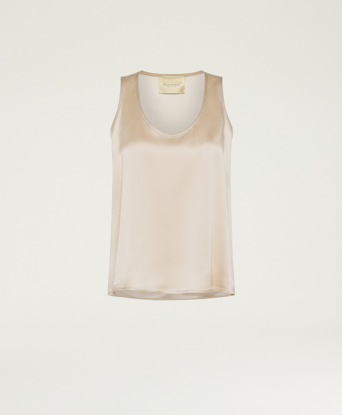REMY TOP IN ENVERS SATIN - CHAMPAGNE - Momonì