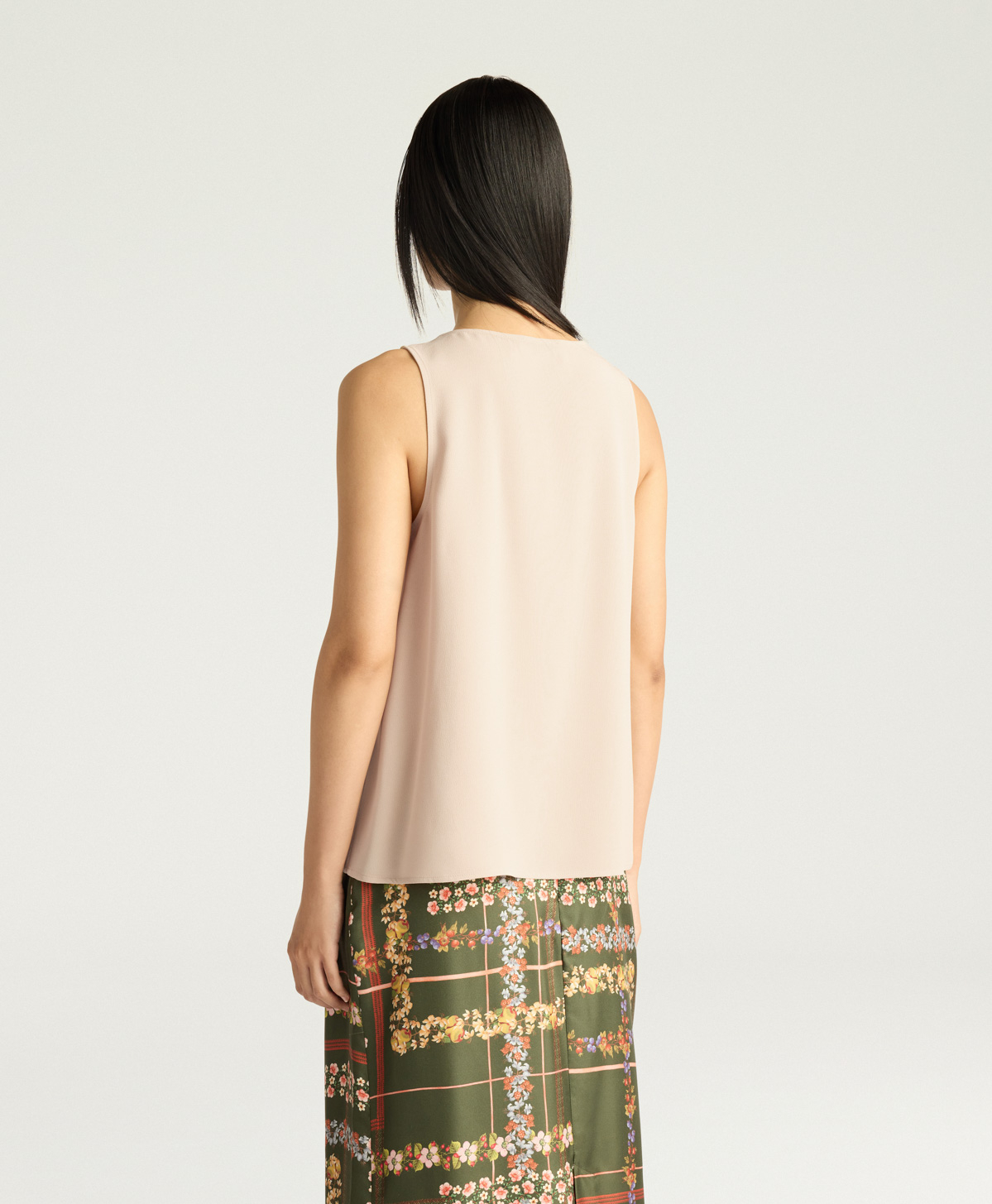 REMY TOP IN ENVERS SATIN - CHAMPAGNE - Momonì