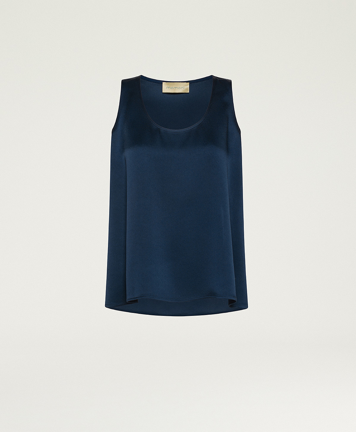 REMY TOP IN ENVERS SATIN - INK - Clothing - Momonì