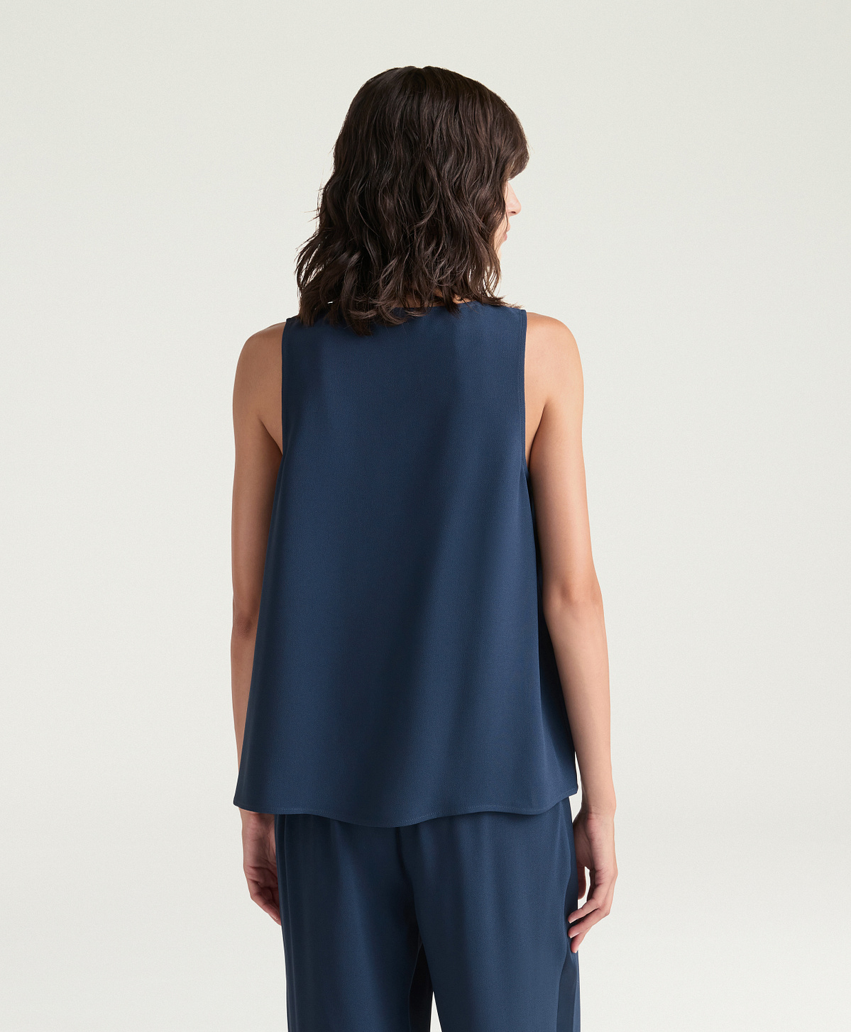 TOP REMY IN ENVERS SATIN - INCHIOSTRO - Momonì