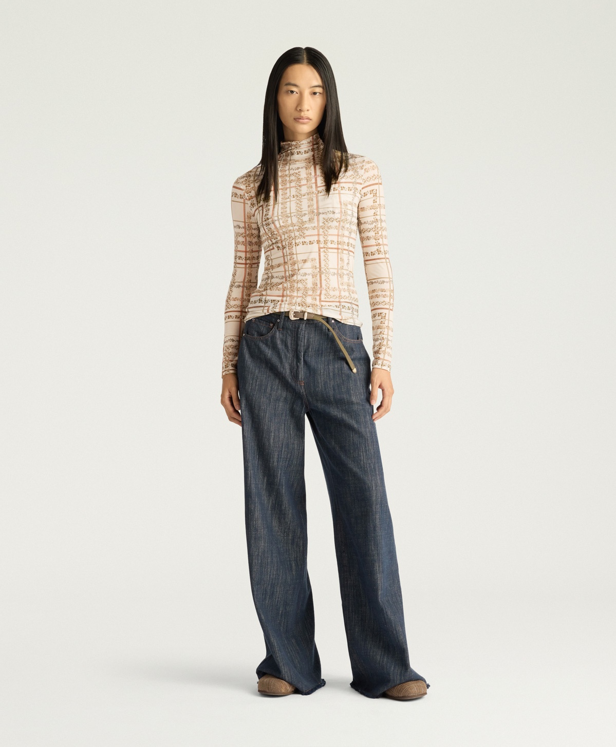 T-SHIRT INE EN NYLON IMPRIMÉ - MULTICOLORE CRÈME - Momonì