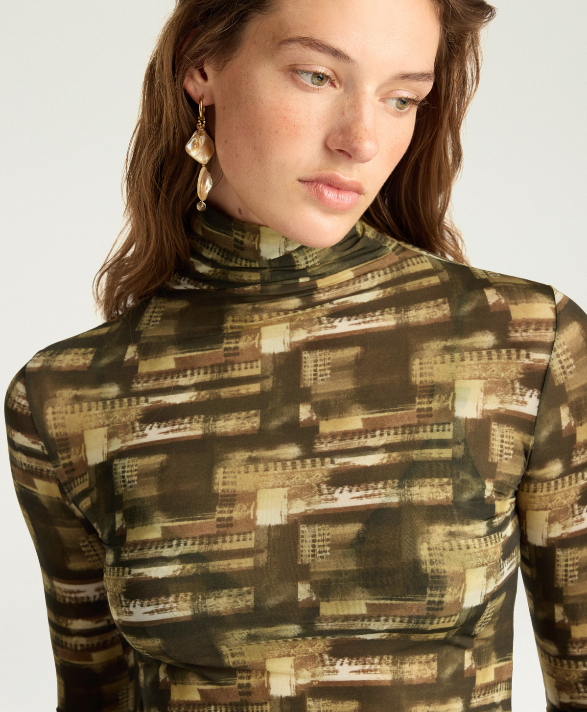 TSHIRT INE IN NYLON STAMPATO - MULTICOLOR ARMY - Momonì