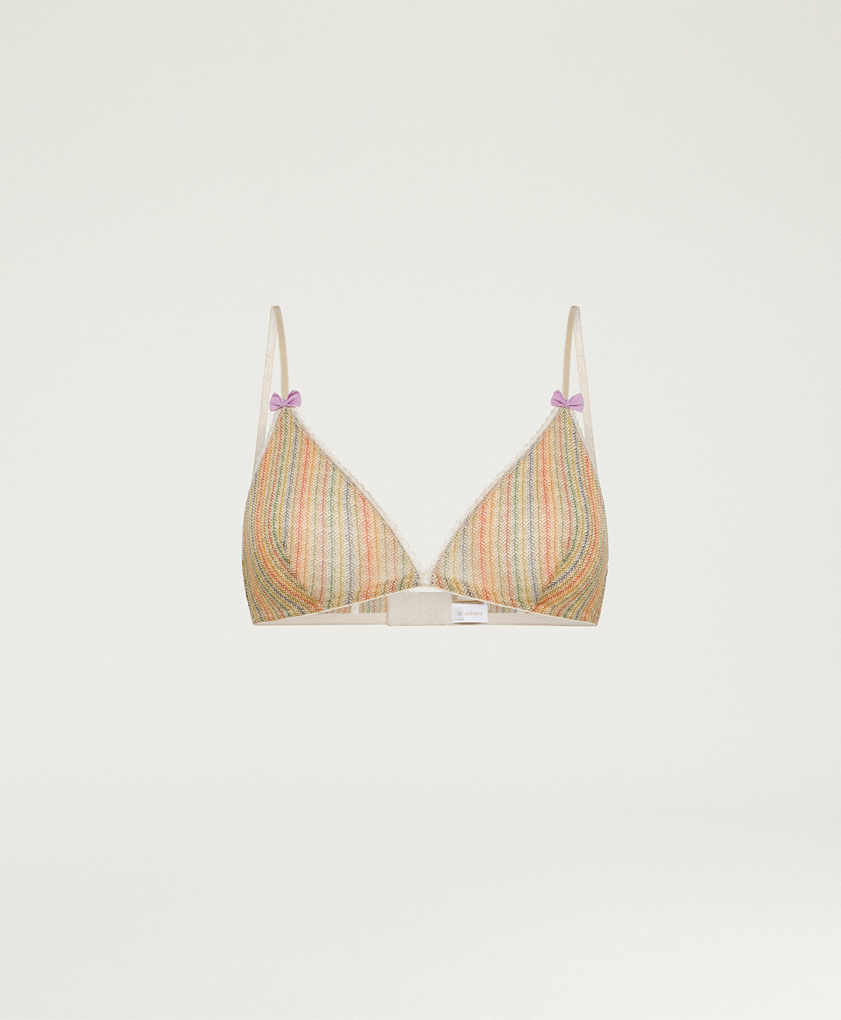 REGGISENO AMETHIST IN NYLON STAMPATO - MULTICOLOR BEIGE - Momonì