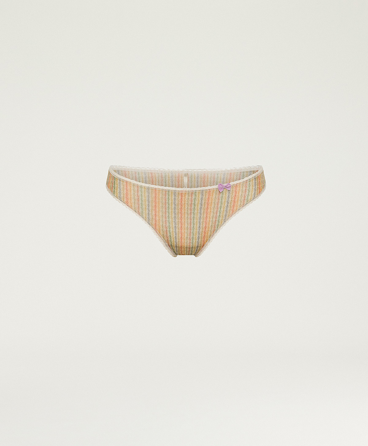 ARCA KNICKERS IN PRINTED NYLON - BEIGE MULTICOLOR - Momonì