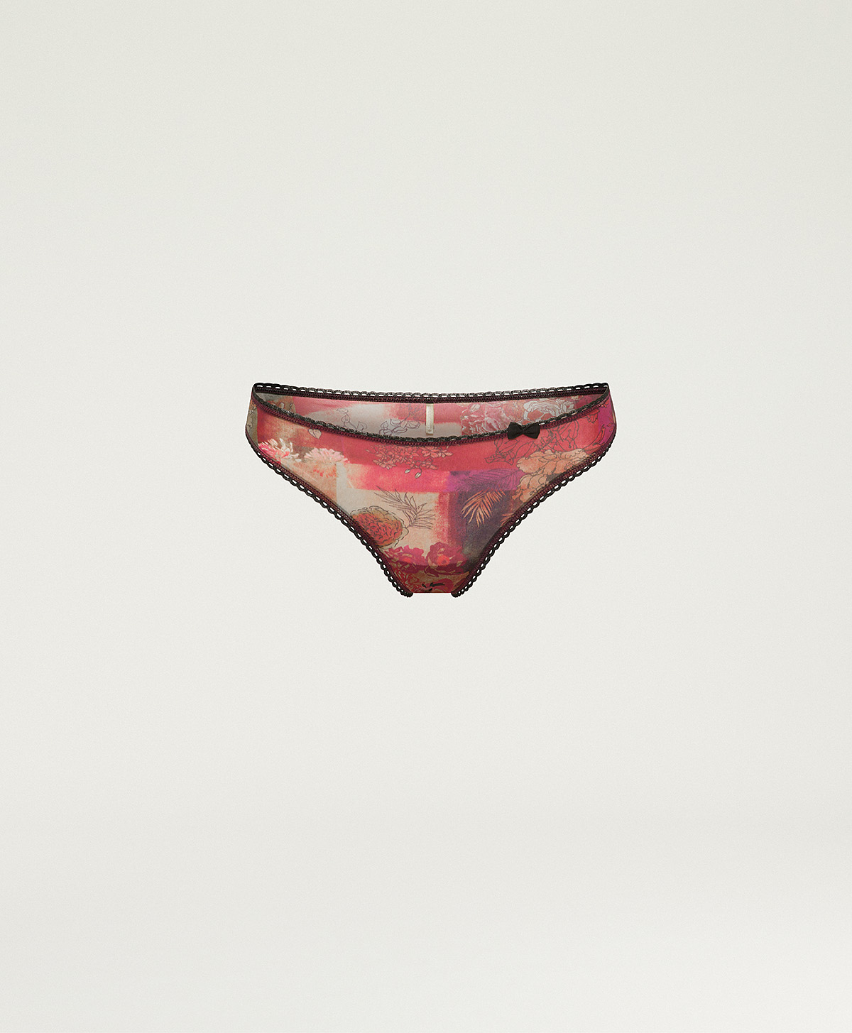 SLIP ARCA EN NYLON IMPRIMÉ - MULTICOLORE BORDEAUX - Momonì