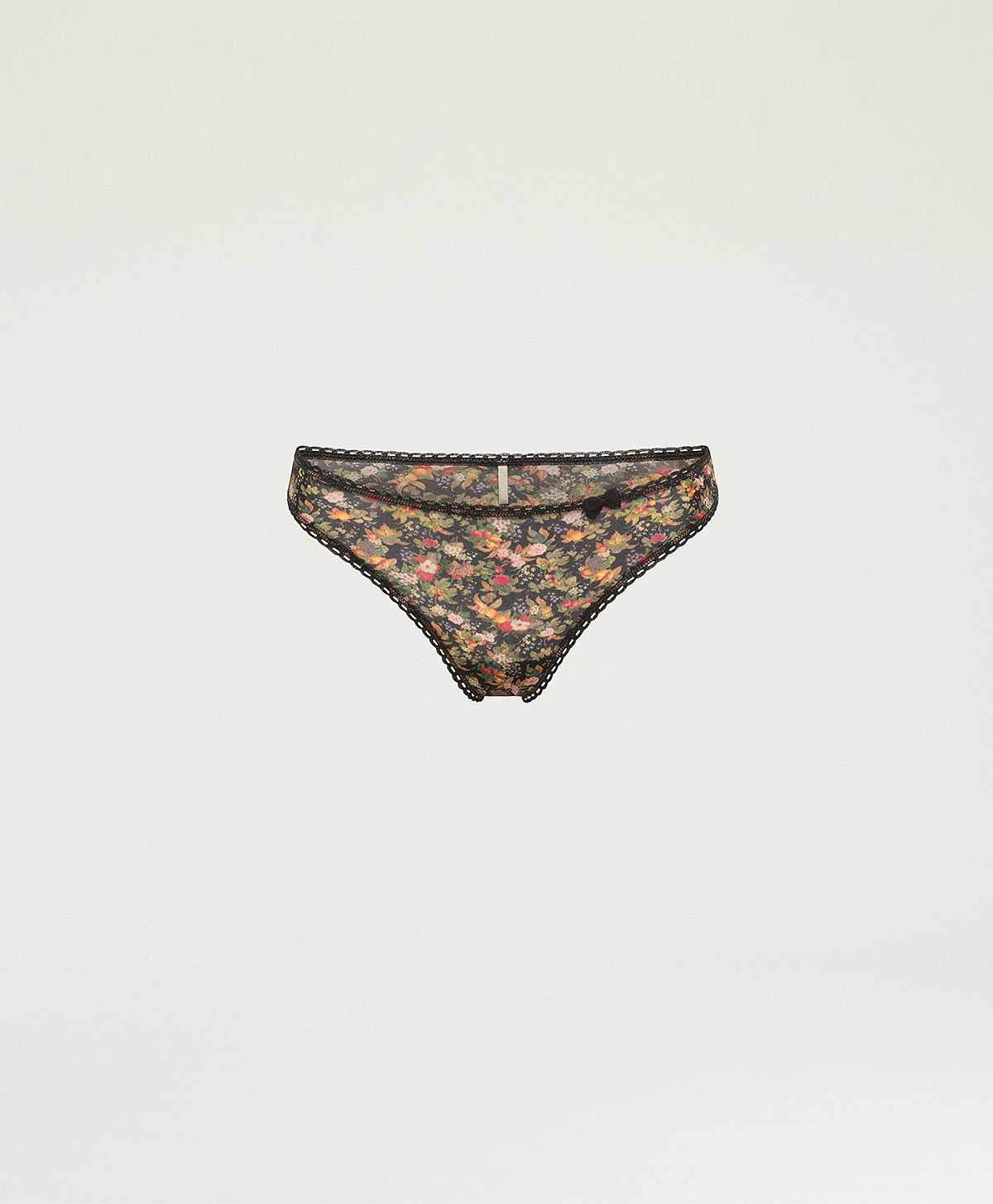 ARCA KNICKERS IN PRINTED NYLON - BLACK MULTICOLOR - Momonì