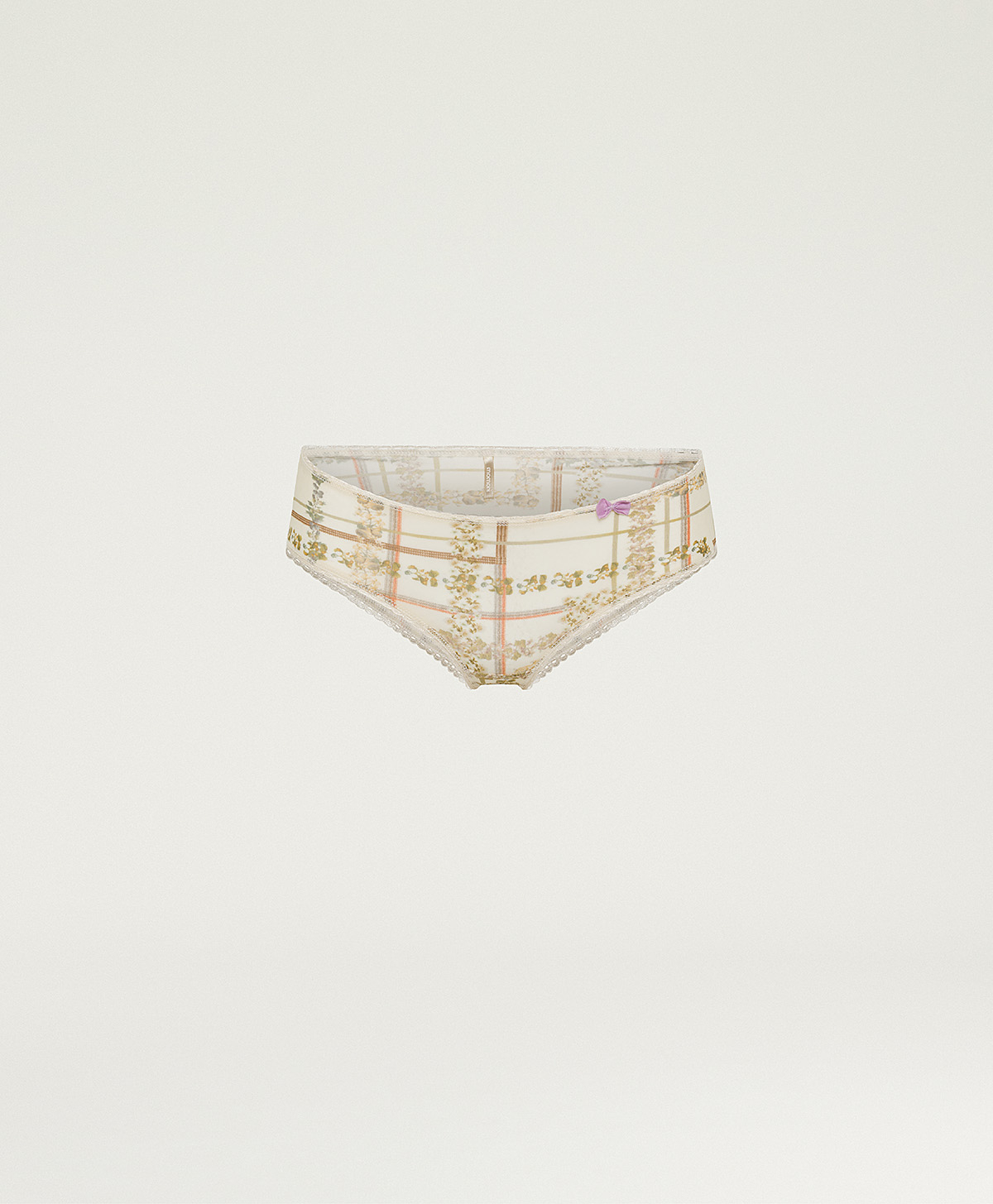AMACA KNICKERS IN PRINTED NYLON - CREAM MULTICOLOR - Underwear - Momonì