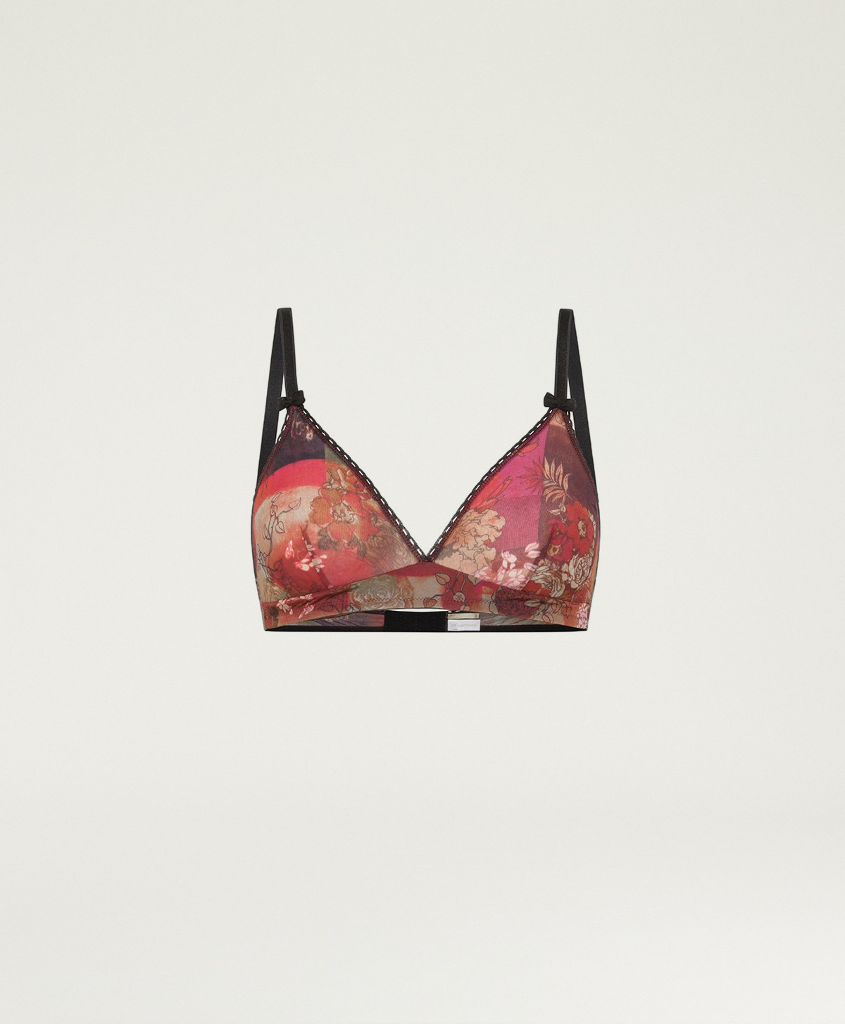 TUTU BRA IN PRINTED NYLON - BORDEAUX MULTICOLOR - Underwear - Momonì