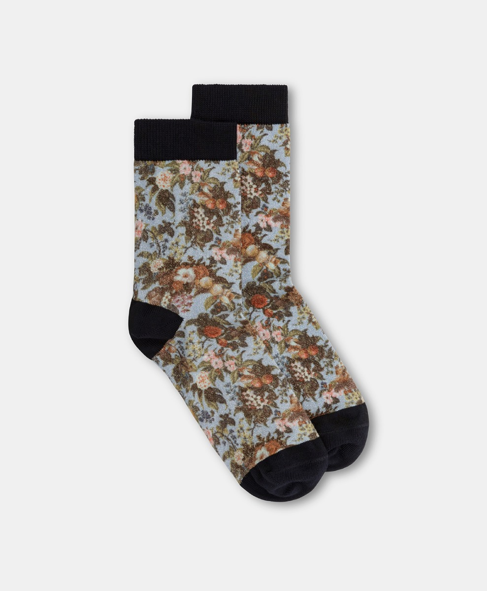 CHAUSSETTES NANAMI IMPRIMÉES - MULTICOLORE POUSSIÈRE - Momonì