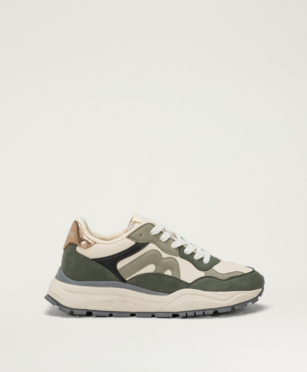 PUFFIN SHOES 100% ANIMAL FREE - GREEN MULTICOLOR - Momonì