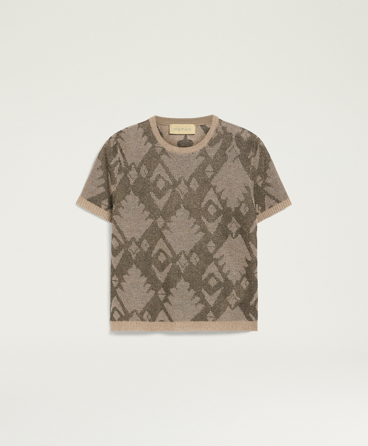 Still life - BRUMA T-SHIRT IN JACQUARD - GREEN MULTICOLOR