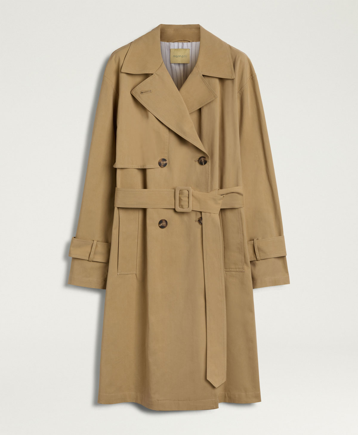 CAPPOTTO LUCERO IN GABARDINA DI COTONE - NOCCIOLA - Clothing - Momonì