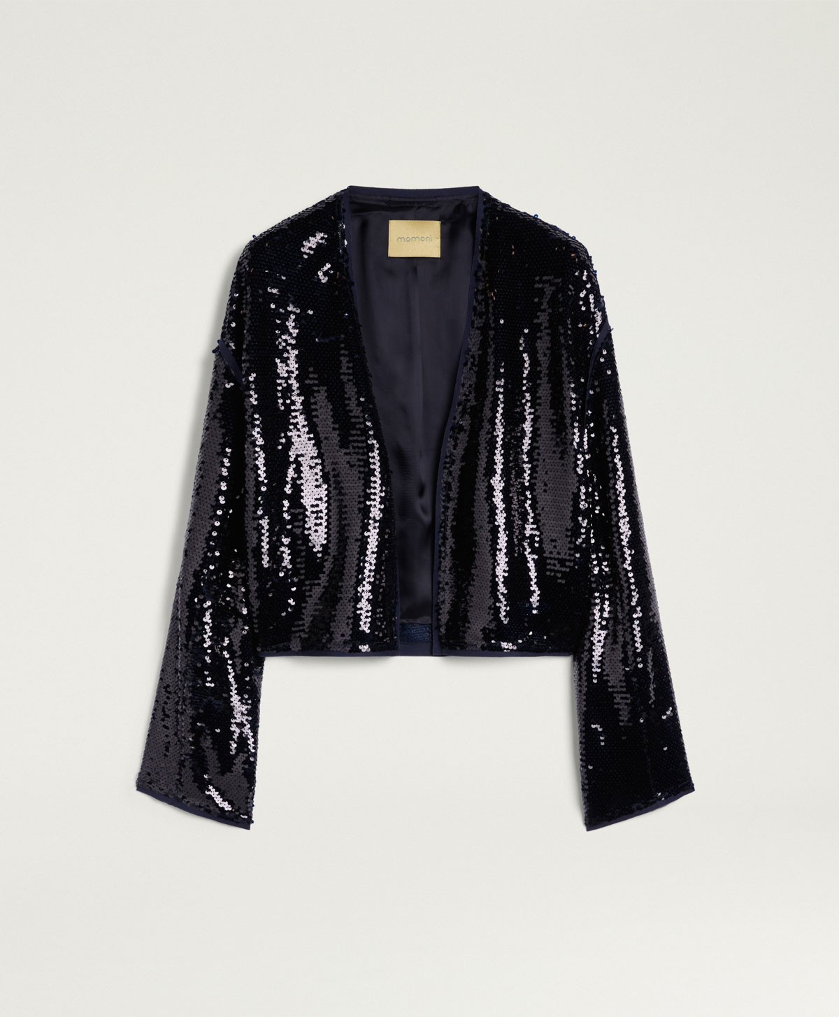 PAHOKE JACKET IN SEQUINS - BLUE - Clothing - Momonì