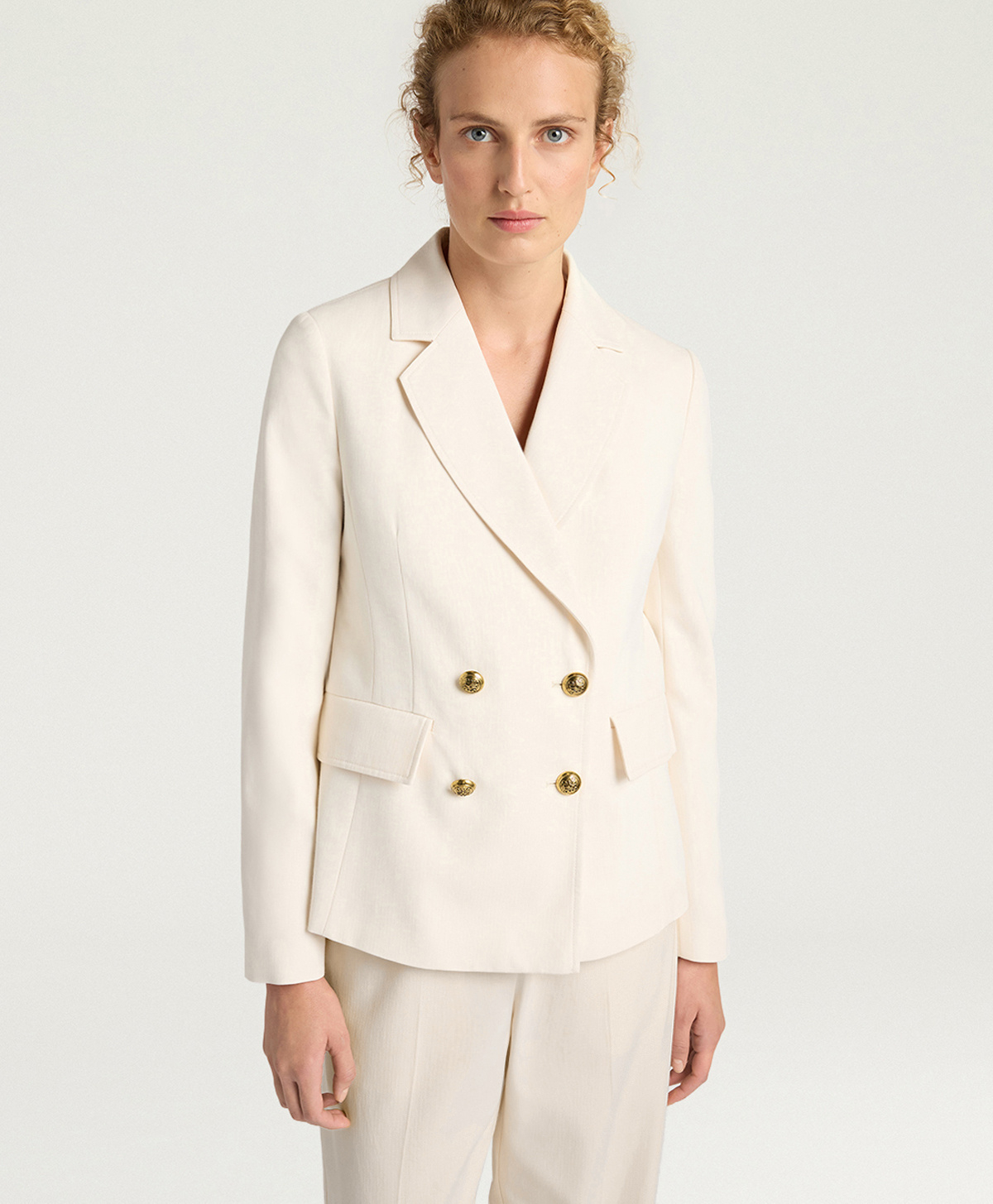 VESTE SIERRA EN CHEVRON UNI - CRÈME - Momonì