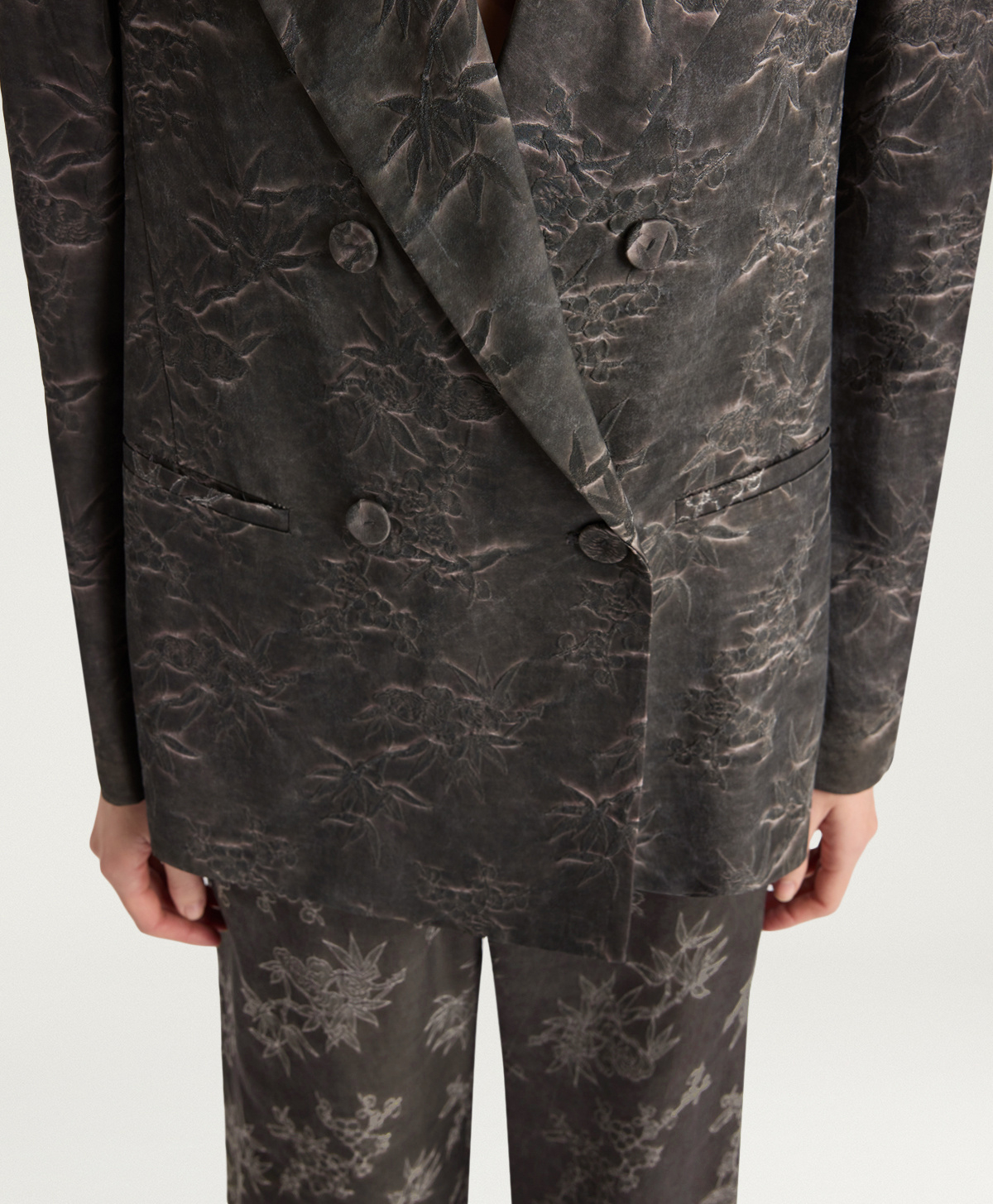 VESTE SANCHEZ EN JACQUARD DE VISCOSE - BOUE - Momonì