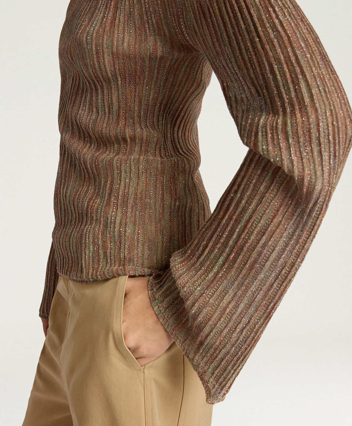 MAGLIA MIRAFLORES IN LUREX MIX PUNTI - MULTICOLOR ARANCIO - Momonì