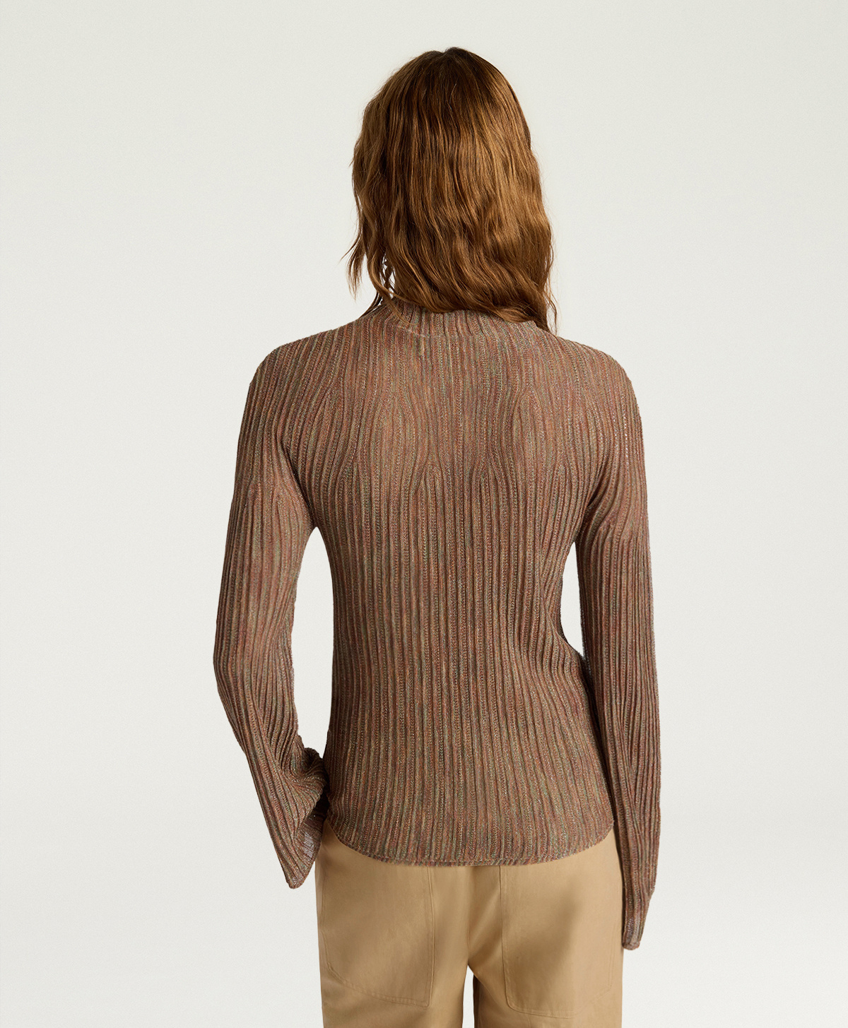 MAGLIA MIRAFLORES IN LUREX MIX PUNTI - MULTICOLOR ARANCIO - Momonì