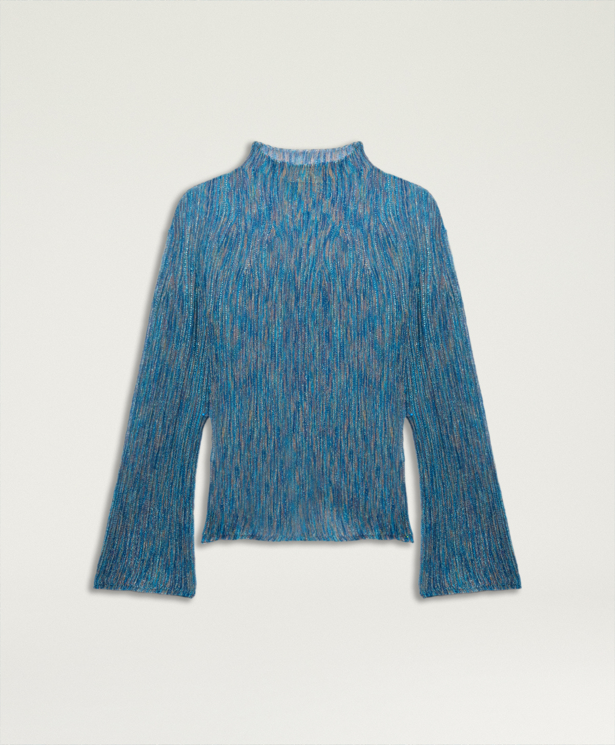 MAGLIA MIRAFLORES IN LUREX MIX PUNTI - MULTICOLOR TURCHESE - Momonì