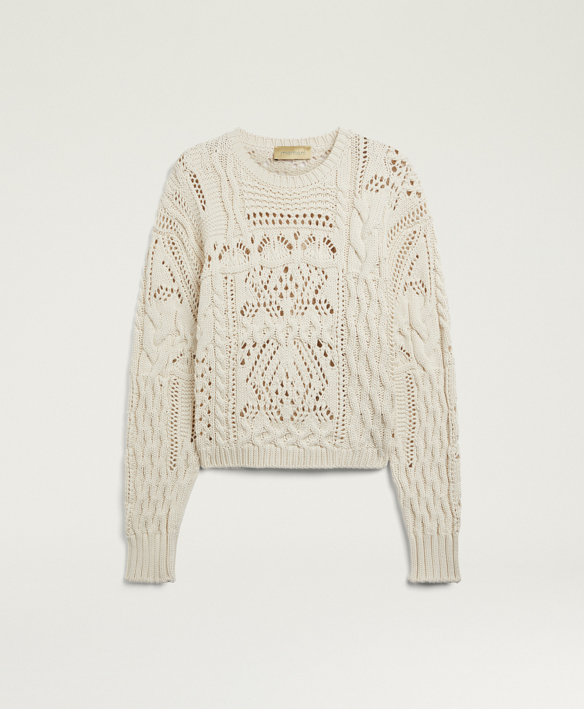 MAGLIA MARTINEZ IN MIX PUNTI - PANNA - Momonì